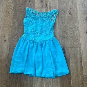 Women’s blue dress